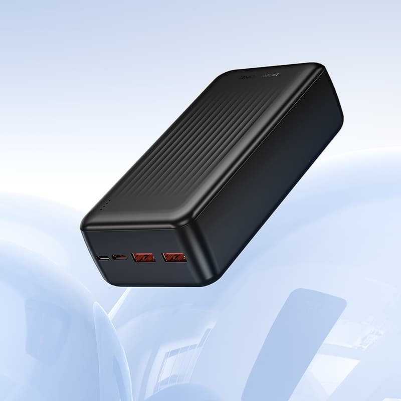 Powerbank Borofone 30000mAh BJ80B Clever - 2xUSB-A + USB-C - QC 3.0 22,5W PD 20W černá - náhled 4