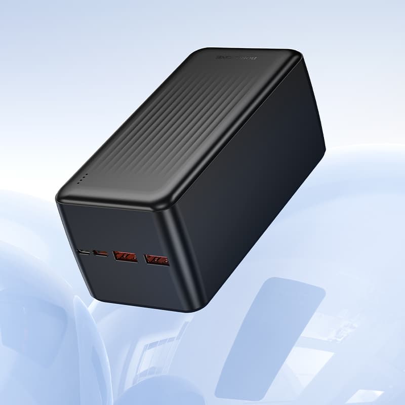 Powerbank Borofone 50000mAh BJ80C Clever - 2xUSB-A + USB-C - QC 3.0 22,5W PD 20W černá - náhled 4