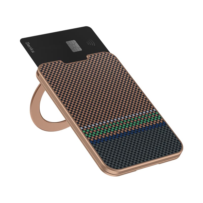 Pouzdro na karty Benks Wallet Magnetic ArmorGo Kevlar Stand Prestige - náhled 4