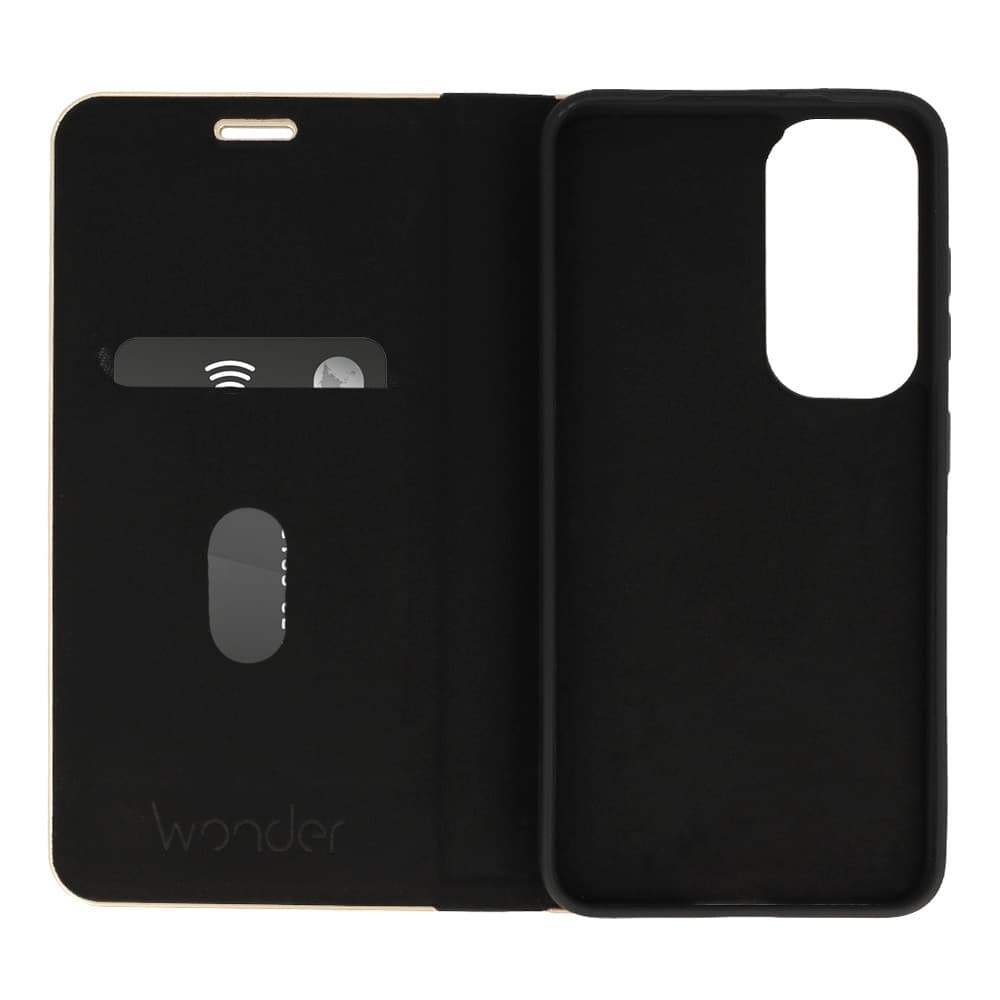 Knížkové pouzdro Wonder Frame Carbon pro Samsung Galaxy A17 5G black - náhled 4