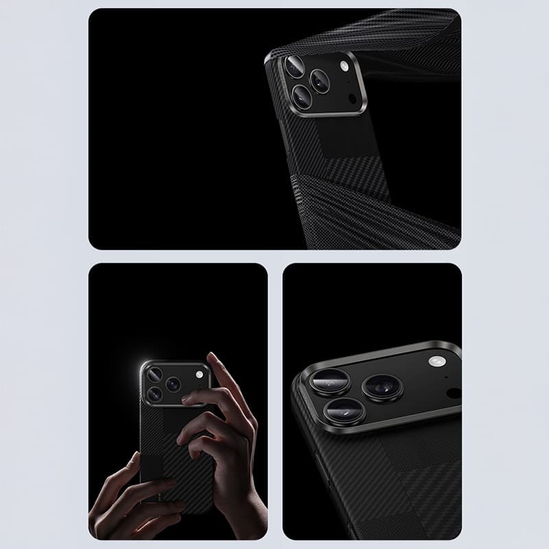 Zadní kryt Benks Montage Magnetic Armor Air Kevlar Metal Frame 600D+1500D (MB69) pro iPhone 17 Pro black - náhled 4
