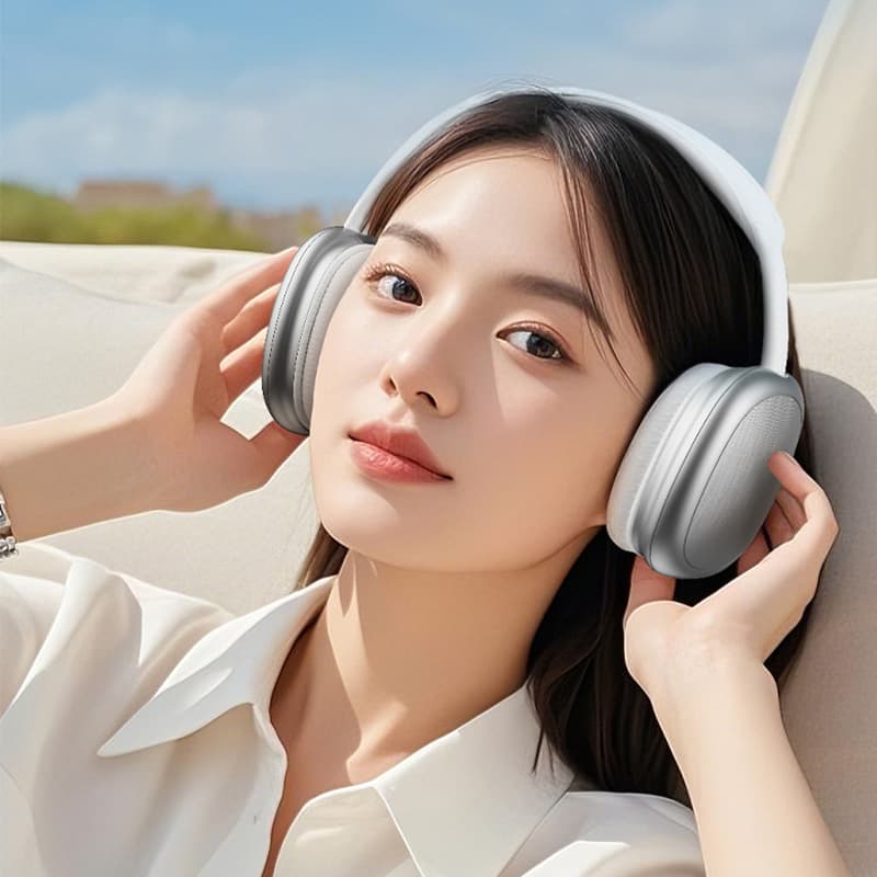 Bezdrátová sluchátka Rock O5 bluetooth silver - náhled 4