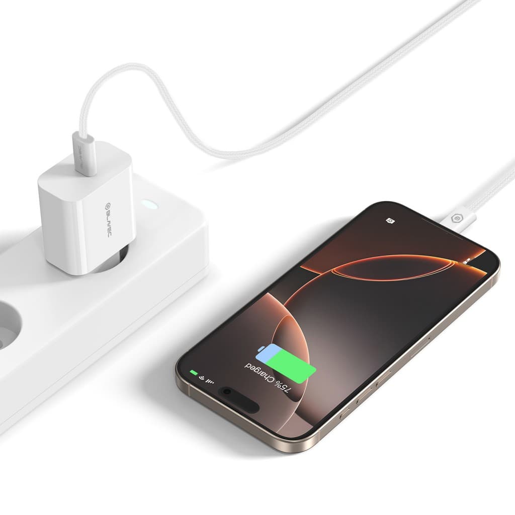Adaptér Blavec BC-7 GaN4 s funkcí rychlonabíjení 45W (TCBC7G4-CW453A) bílý - náhled 4