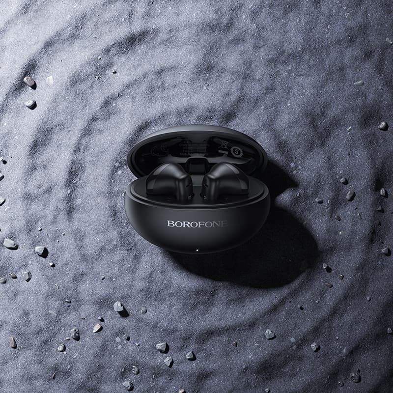 Bezdrátová sluchátka Borofone TWS Bluetooth FQ12 Nice black - náhled 4