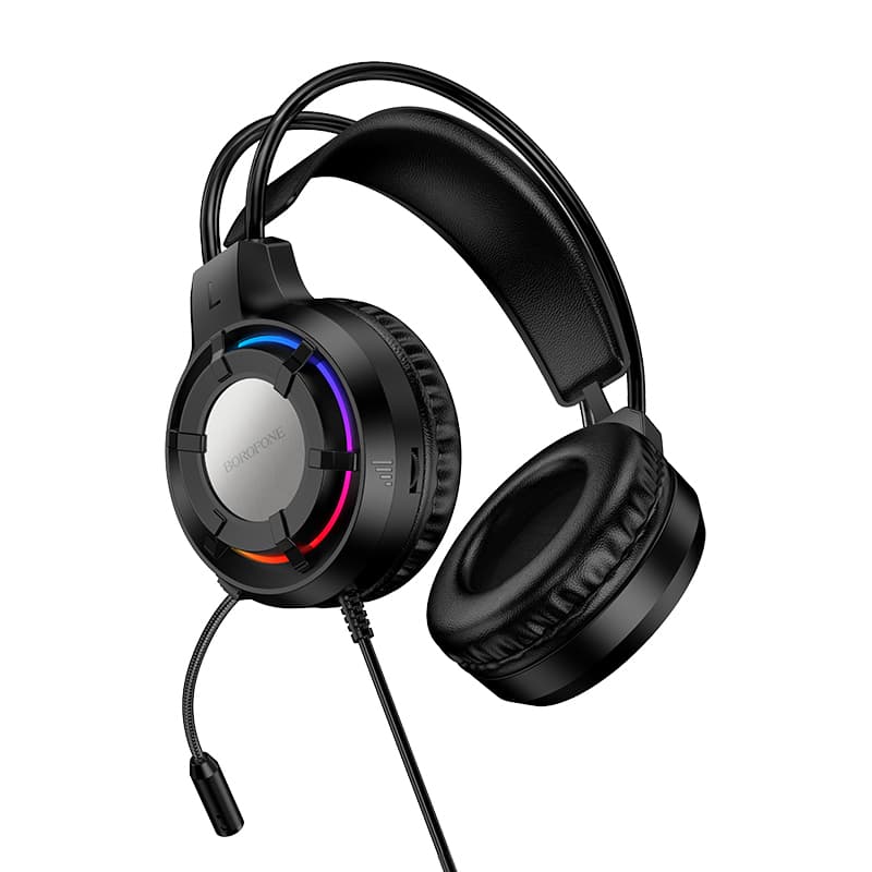 Sluchátka Borofone BO112 Wave gaming s mikrofonem černá - náhled 4