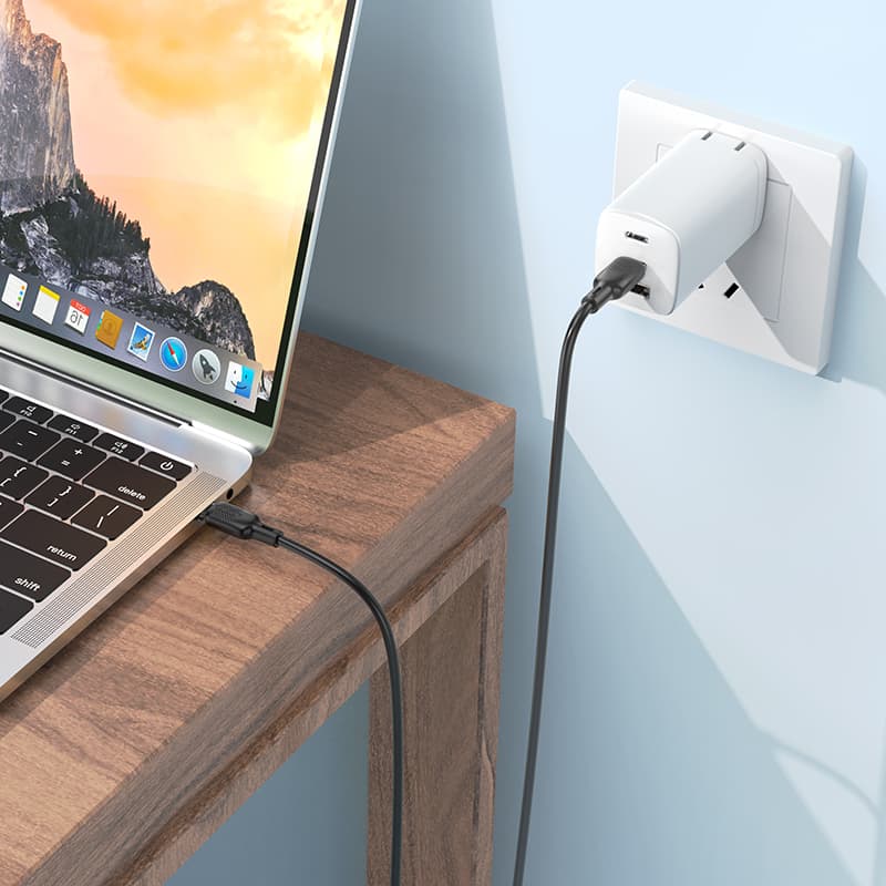 Datový kabel Borofone BX113 Lenny USB-C - USB-C PD 60W 3A 3m černý - náhled 4
