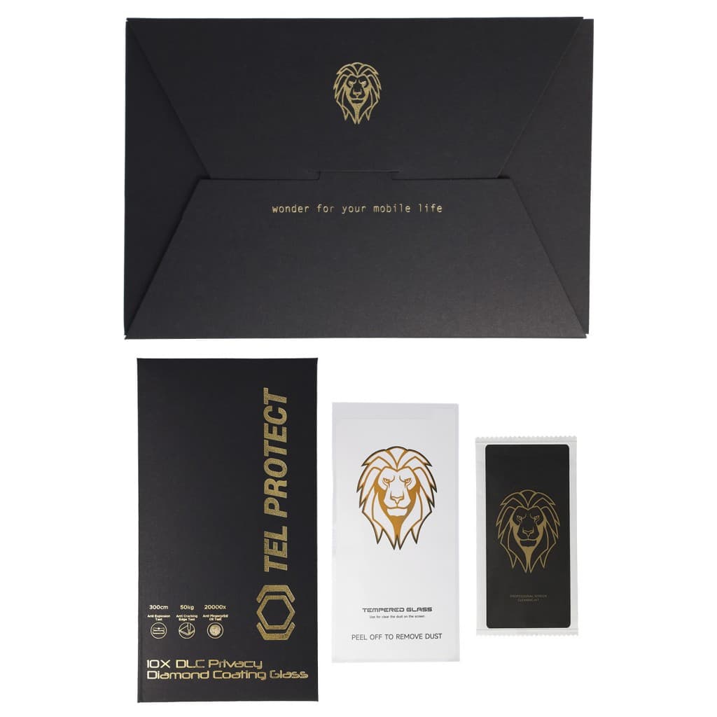 Tvrzené sklo Tel Protect 10X Privacy DLC Diamond Coating pro iPhone 16 - náhled 4
