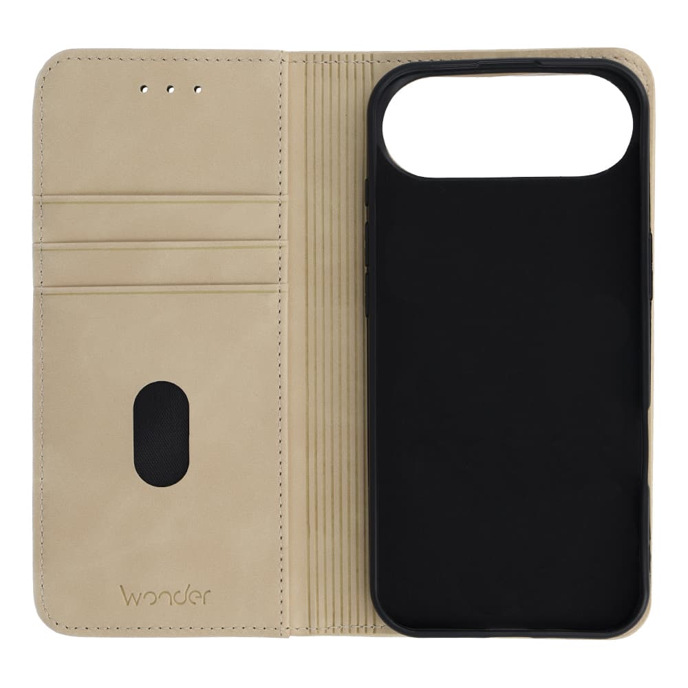 Knížkové pouzdro Wonder Smart pro iPhone Air světle zlaté - náhled 4