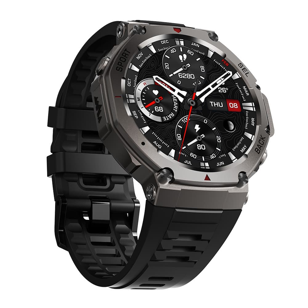 Smartwatch Blavec M-04 Falcon AMOLED GPS Voice Call (SWM04-GP) grafit + 1 řemínek - náhled 4