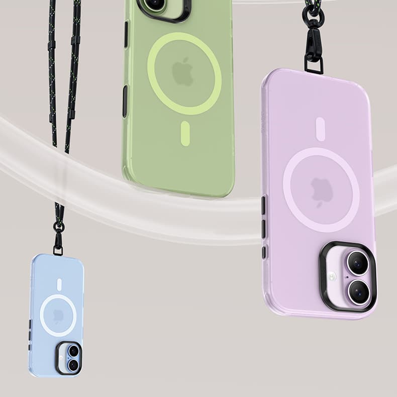 Magnetický kryt Lucid Armor (C067) pro iPhone 17 s tlačítkem pro ovládání fotoaparátu Benks fialový - náhled 4