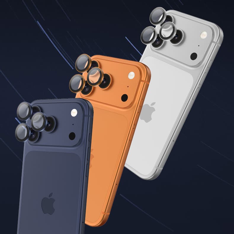 Ochranné tvrzené safírové sklo Benks na fotoaparát pro iPhone 17 Pro-17 Pro Max stříbrné - náhled 4