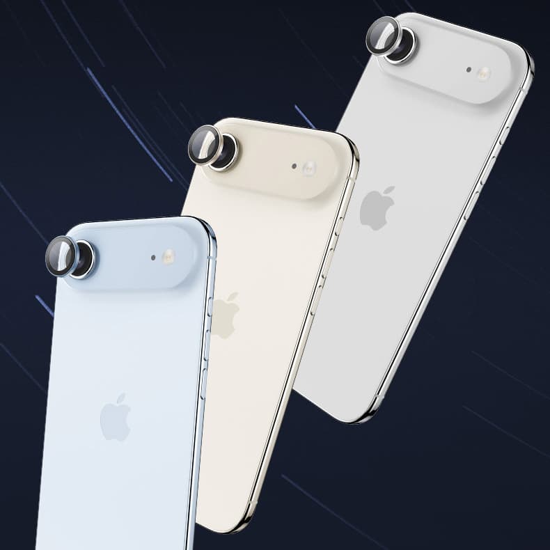 Ochranné tvrzené sklo Benks Glass Warrior na fotoaparát pro iPhone 17 světle modré - náhled 4