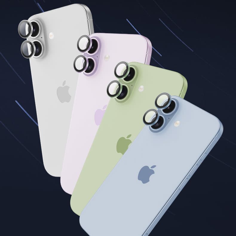 Tvrzené sklo na fotoaparát Benks Glass Warrior pro iPhone 17 levandulové - náhled 4