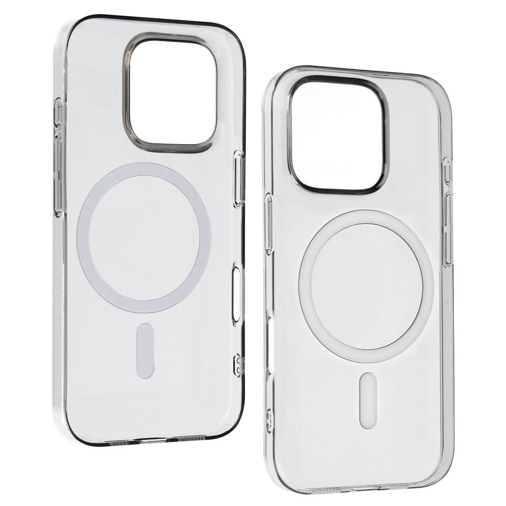 Zadní kryt Transparent Slim Magsafe pro iPhone 16 grey - náhled 3