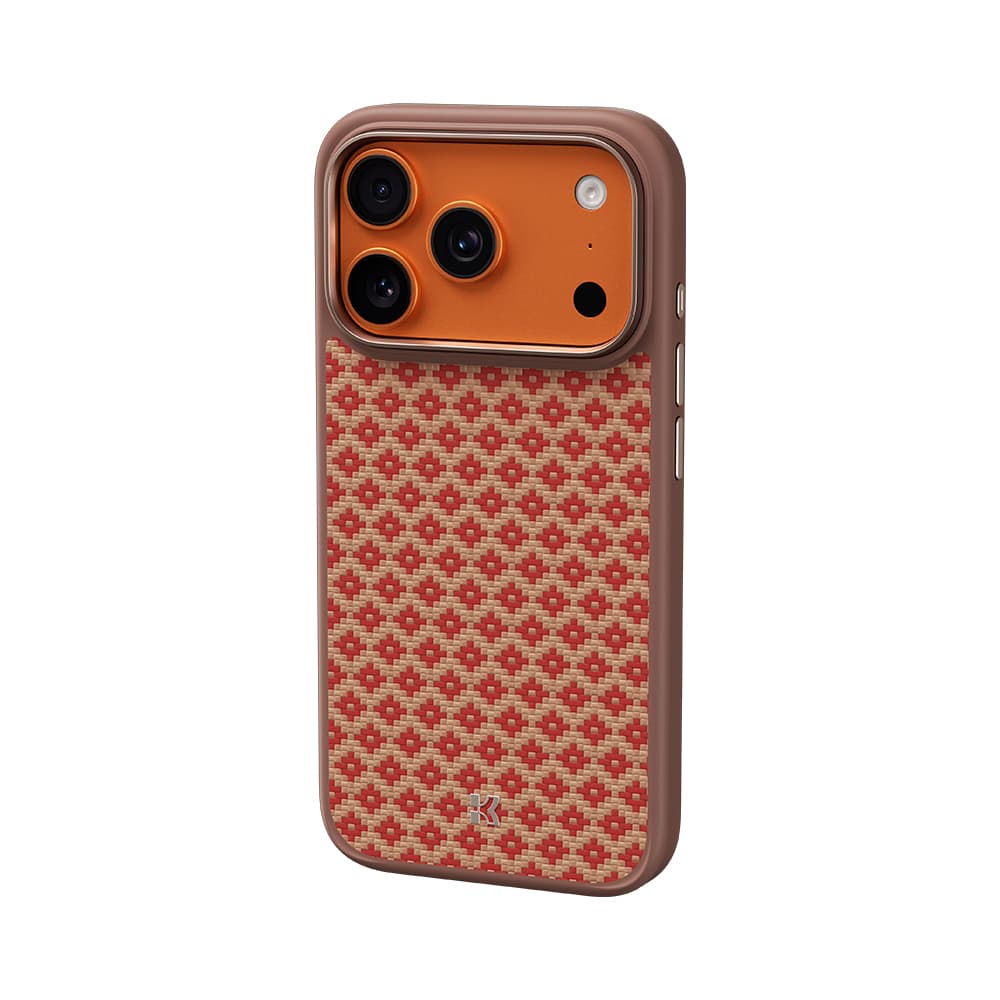 Kryt Benks Magnetic Armor Pro Armor Grid Kevlar Metal Frame 600D (YB69) pro iPhone 17 Pro oranžový - náhled 4