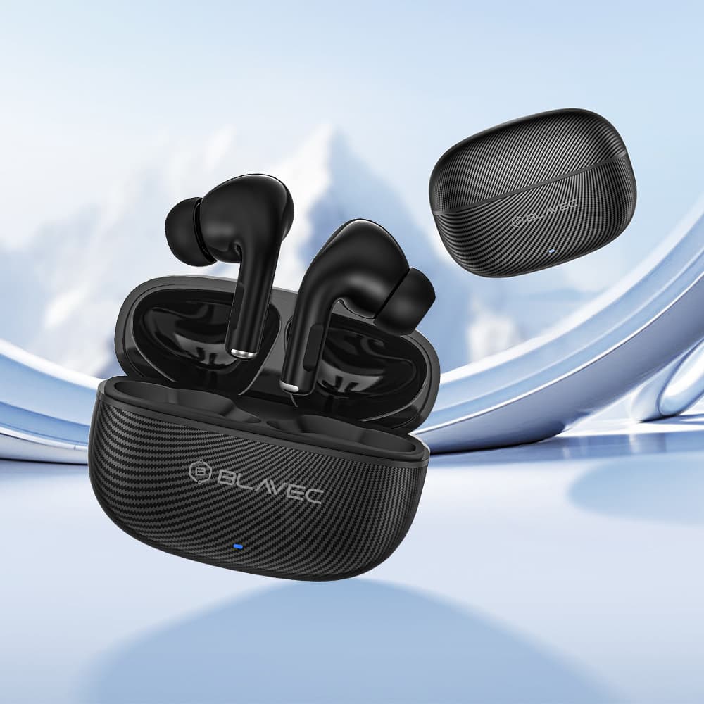 Bezdrátová sluchátka Blavec Bluetooth TWS BW-02 Carbon (BW02-B) černá - náhled 4