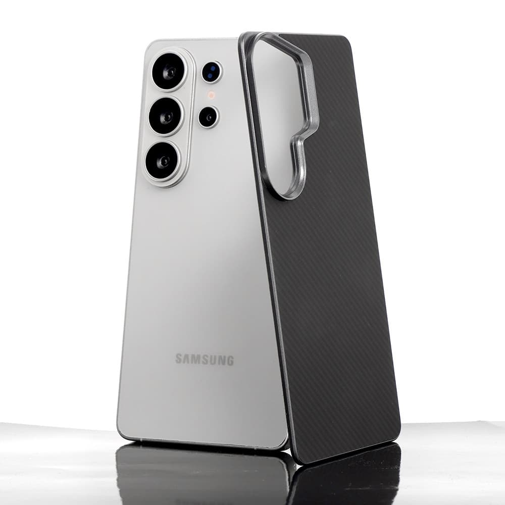 Aramidový kryt Liavec Carbon Layer MagSafe pro Samsung Galaxy S26 Ultra černý - náhled 4