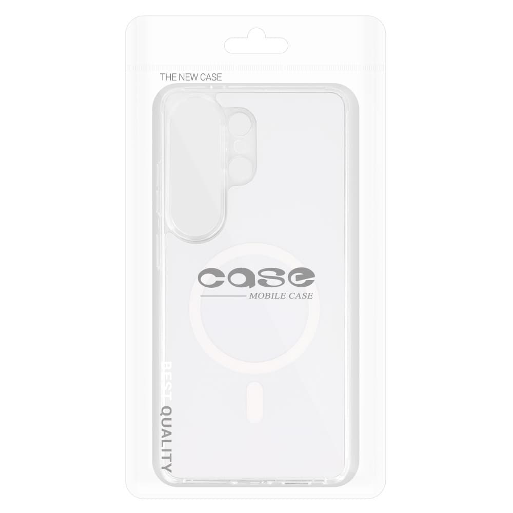 Ochranný kryt Glossy MagSafe pro Samsung Galaxy S24 Ultra bílý - náhled 3