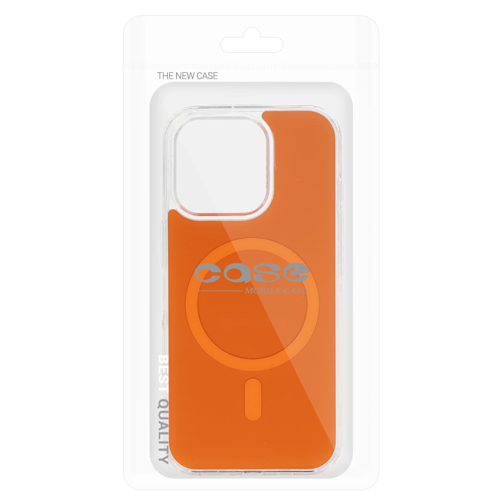 Ochranný kryt Glossy MagSafe pro iPhone 16 Pro oranžový - náhled 3