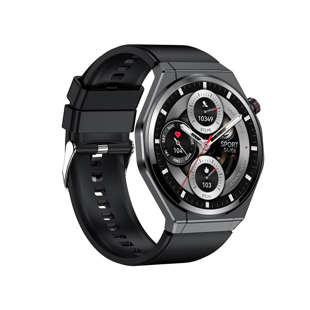 Chytré hodinky Blavec U-02 Kenzo HD AMOLED černé + 1 řemínek - náhled 4