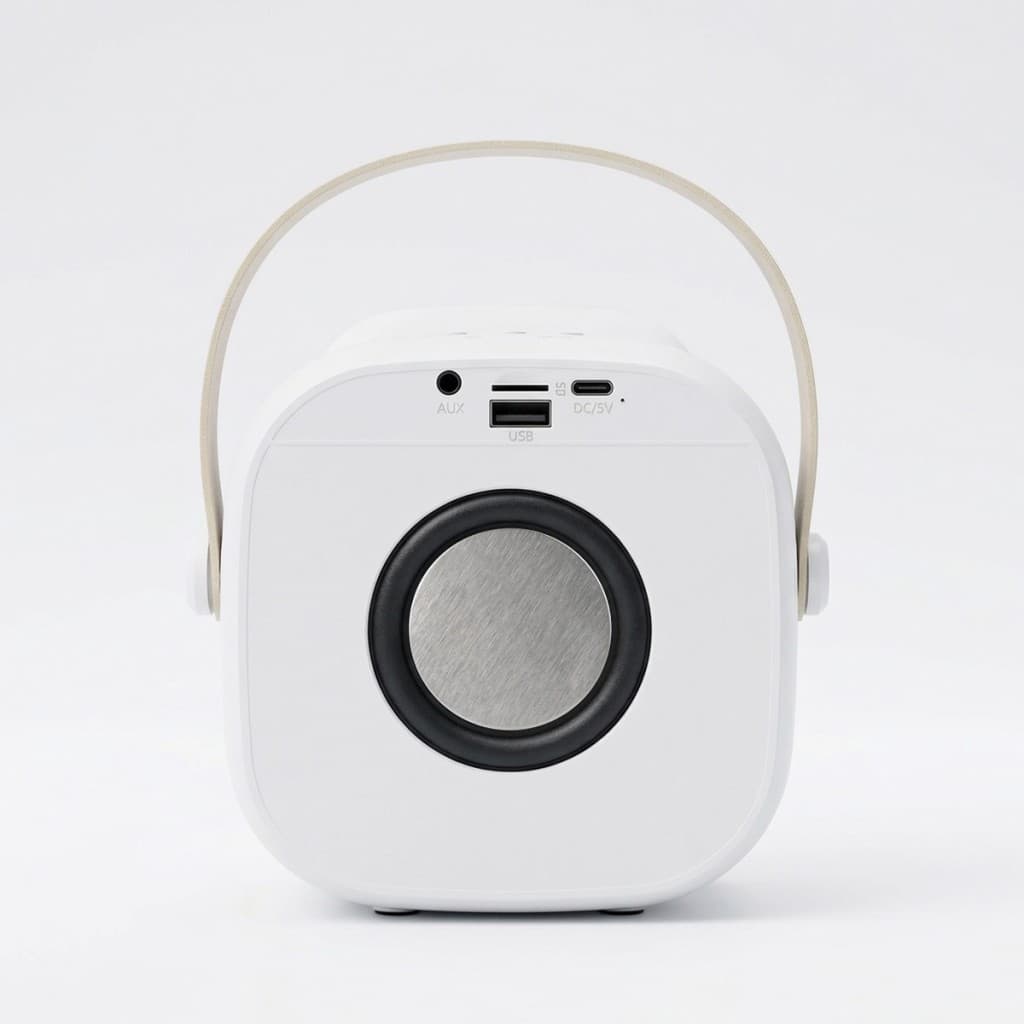 Přenosný Bluetooth reproduktor Blavec WS-08 Karaoke Idol s mikrofony bílý - náhled 4