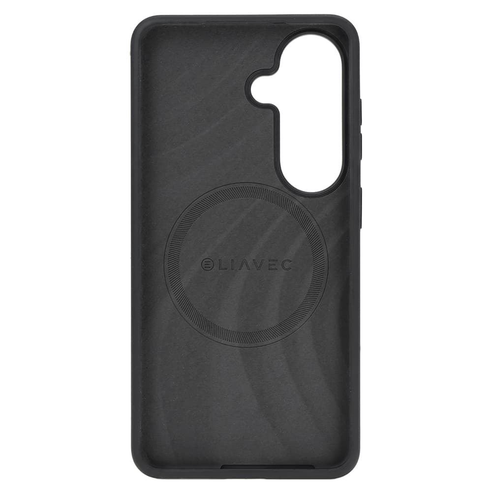 Silikonový kryt Liavec Silky s kovovým rámečkem fotoaparátu pro Samsung Galaxy S26 Plus černý - náhled 4