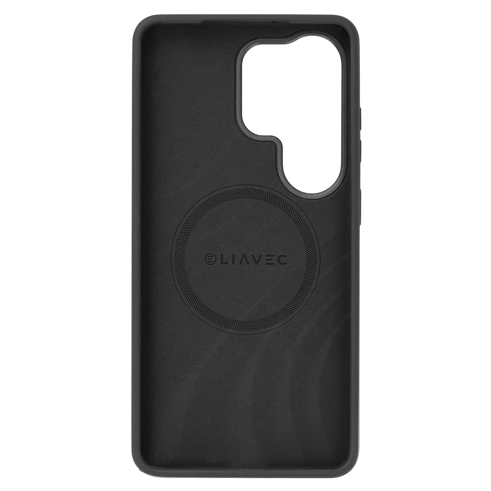 Silikonový kryt Liavec Silky s kovovým rámečkem fotoaparátu pro Samsung Galaxy S26 Ultra černý - náhled 4