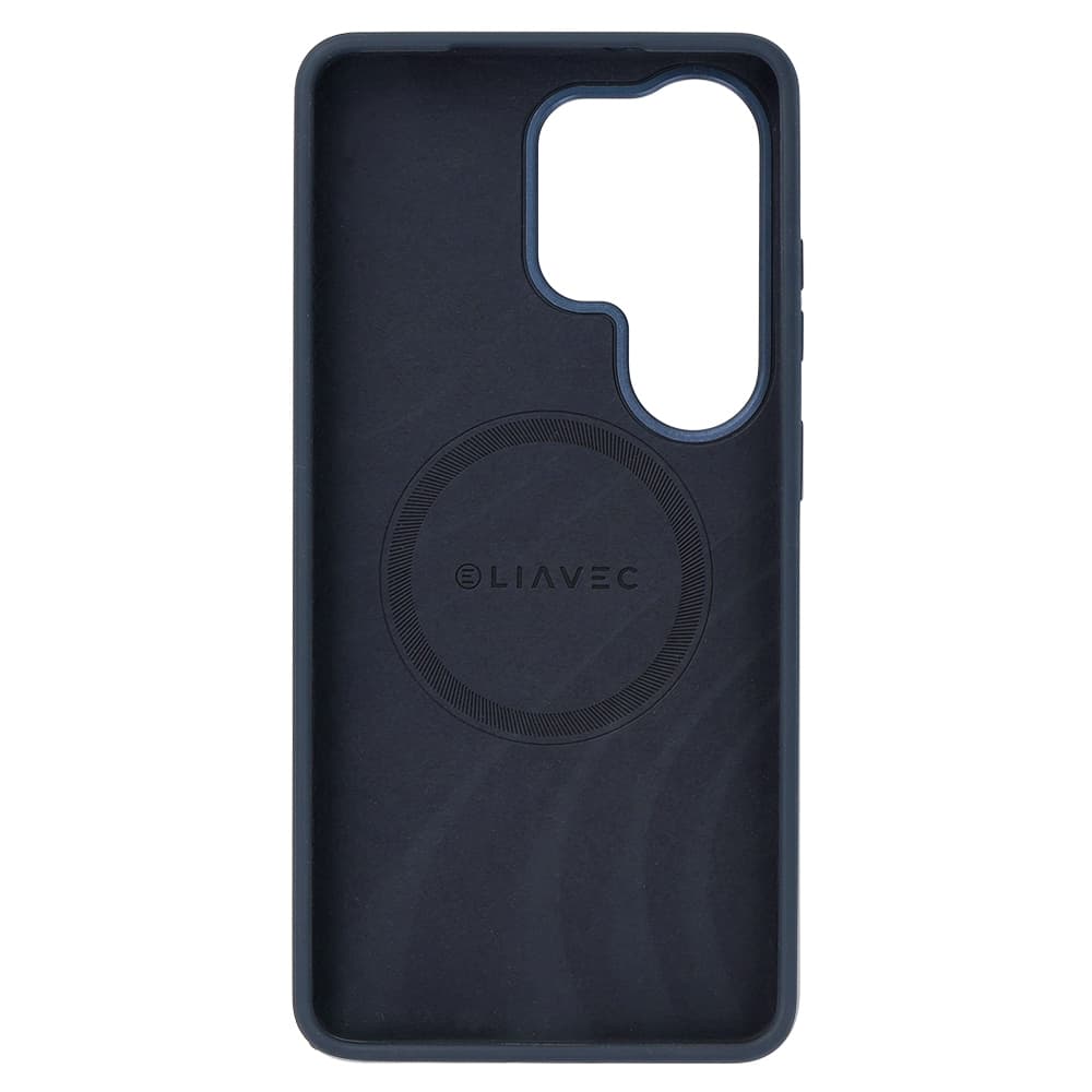 Silikonový kryt Liavec Silky s kovovým rámečkem fotoaparátu pro Samsung Galaxy S26 Ultra modrý - náhled 4