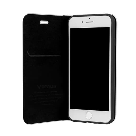 Vennus Book CARBON pouzdro s rámečkem pro Iphone 12 Pro Max červené - náhled 4