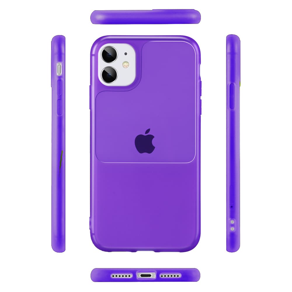 Pouzdro TEL PROTECT s okénkem pro Iphone 12 Mini Purple - náhled 4