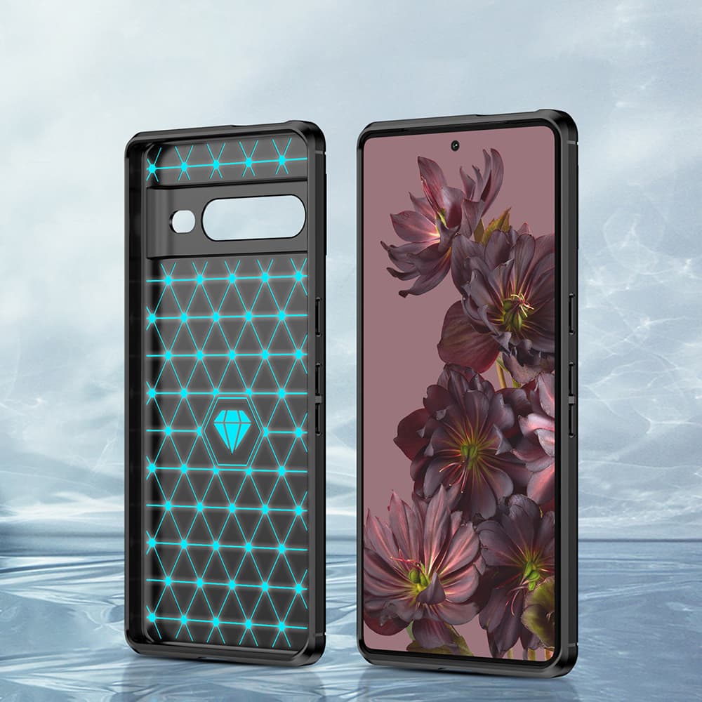 Techsuit Karbon Silikon Google Pixel 7 Pro Černá - náhled 5