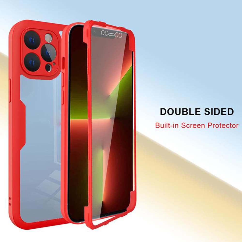 Techsuit ColorVerse 360 Series Screen Protector iPhone 13 Pro Pink - náhled 5