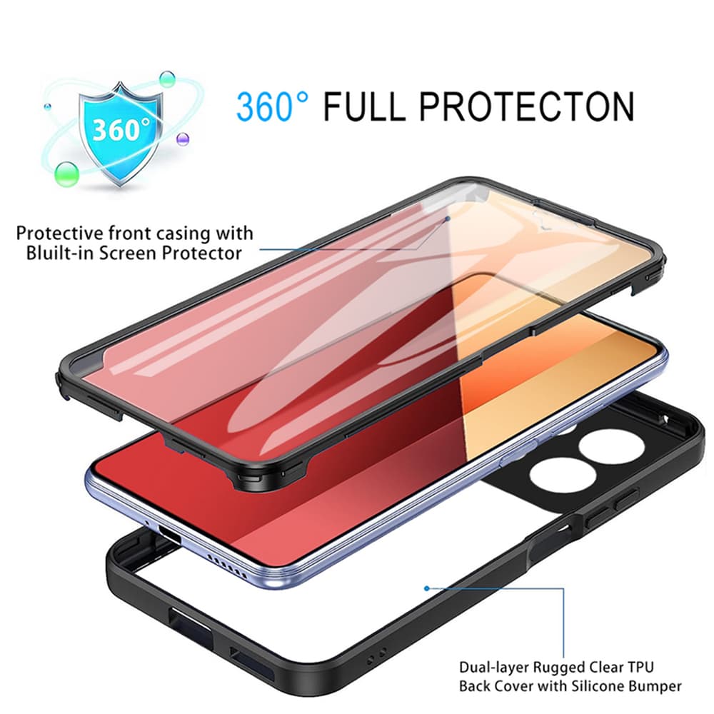 Techsuit ColorVerse 360 Series Screen Protector Xiaomi Redmi Note 13 Pro Poco M6 Pro Pink - náhled 5