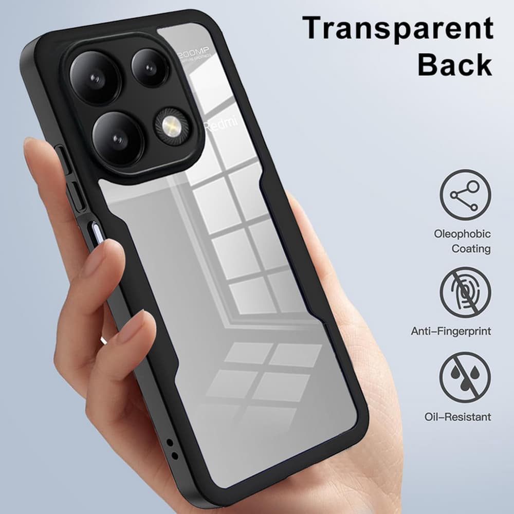 Techsuit ColorVerse 360 Series Screen Protector Xiaomi Redmi Note 13 Pro 4G Poco M6 Pro 4G Black - náhled 5