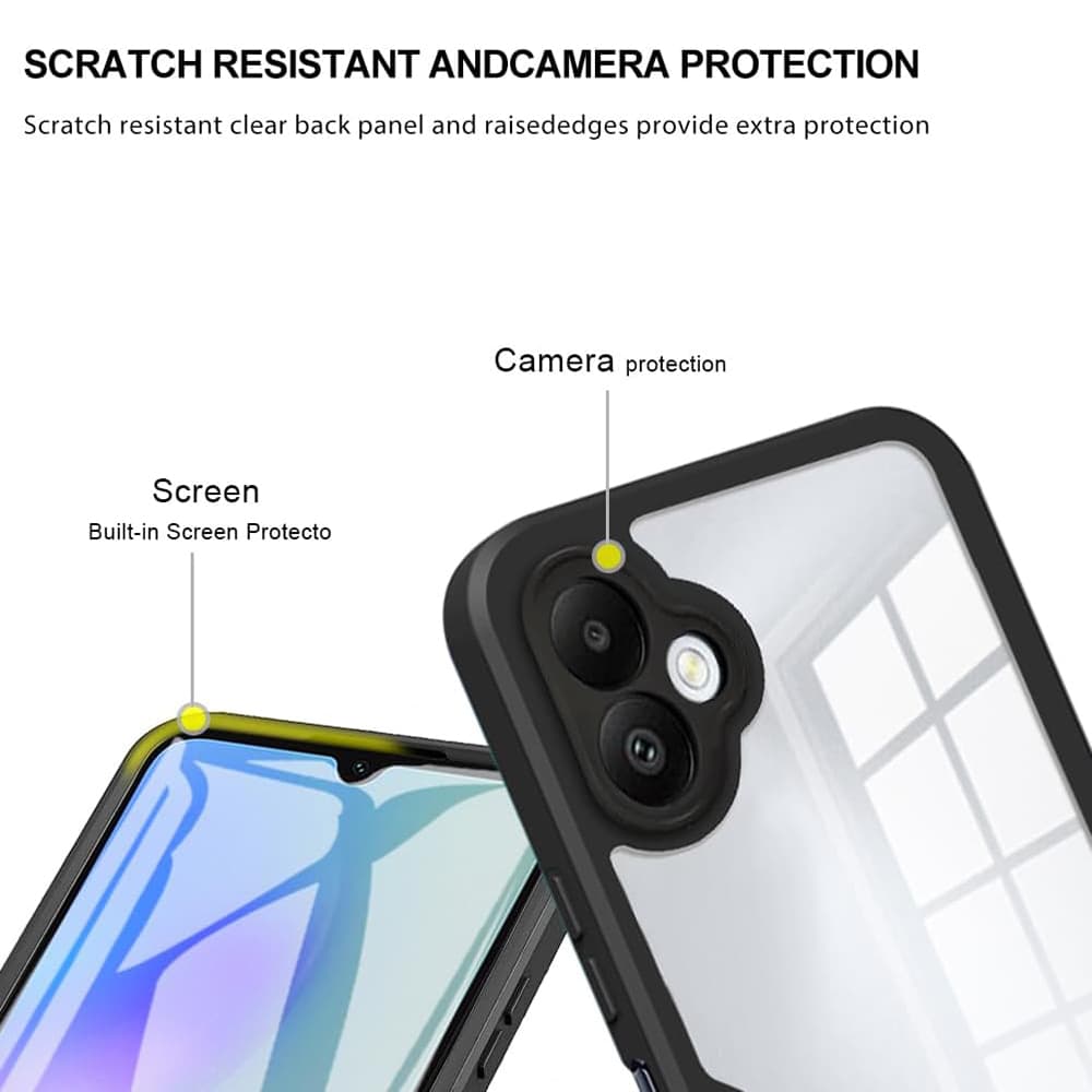 Techsuit ColorVerse 360 Series Screen Protector Samsung Galaxy A05 Black - náhled 5