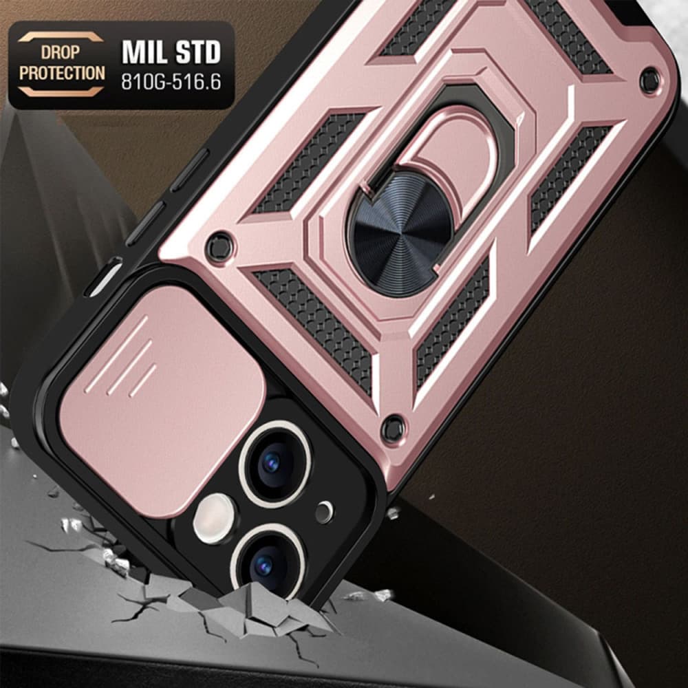 Techsuit CamShield Series iPhone 14 Pro Rose Gold - náhled 5