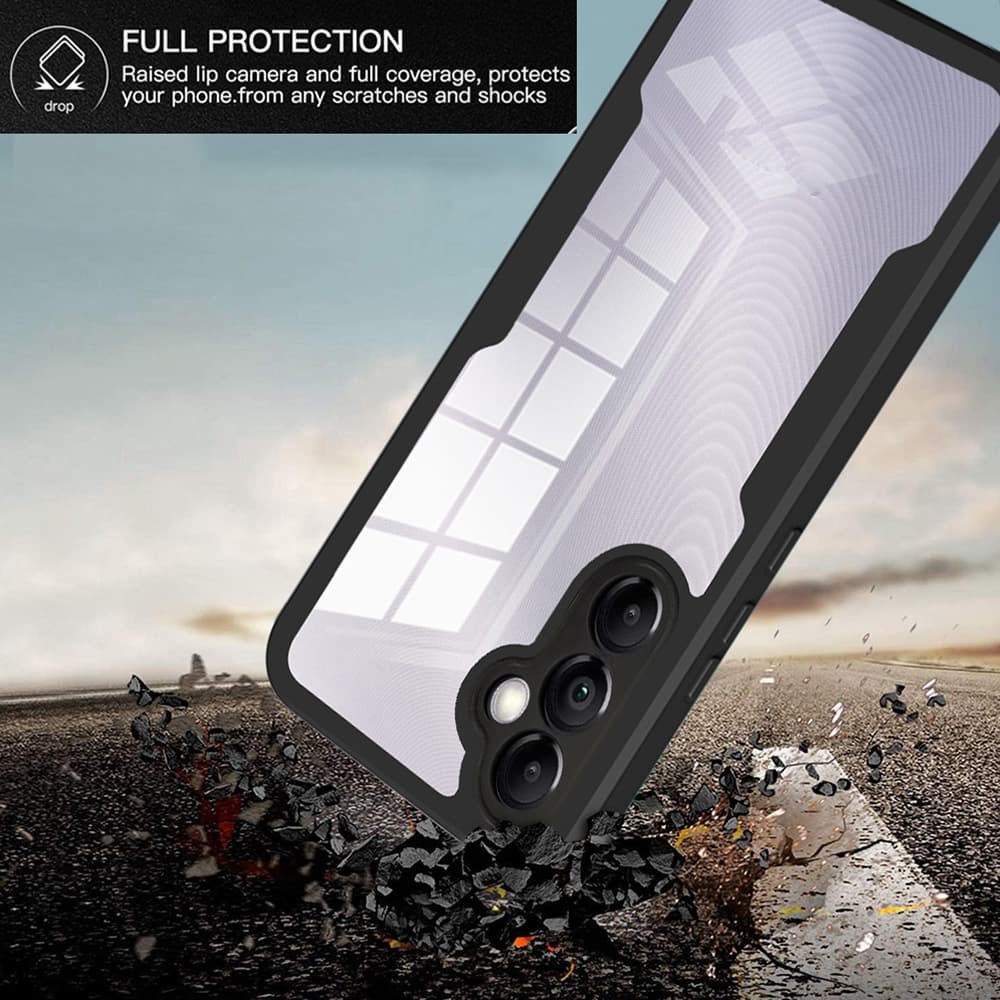 Techsuit ColorVerse 360 Series Screen Protector Samsung Galaxy A25 5G Black - náhled 5