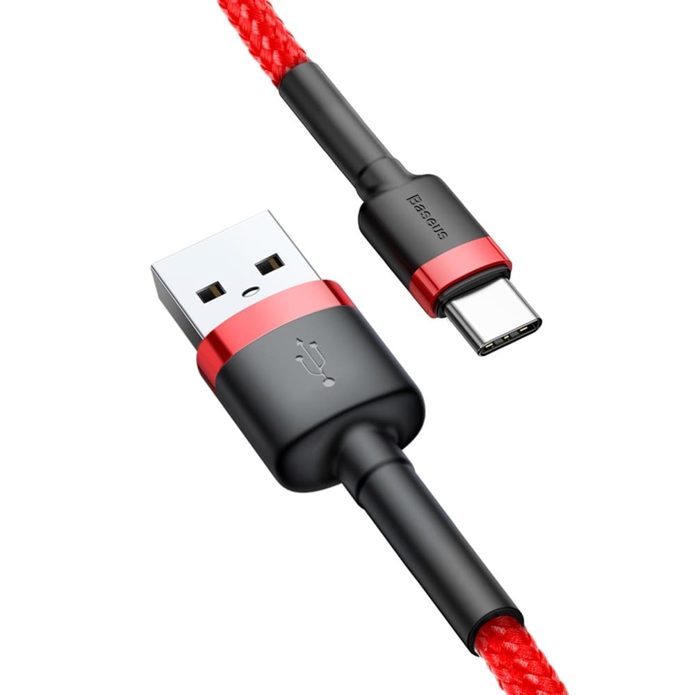 Baseus Cafule USB Type-C Rychlonabíjecí 3A 0.5m Červený - náhled 5