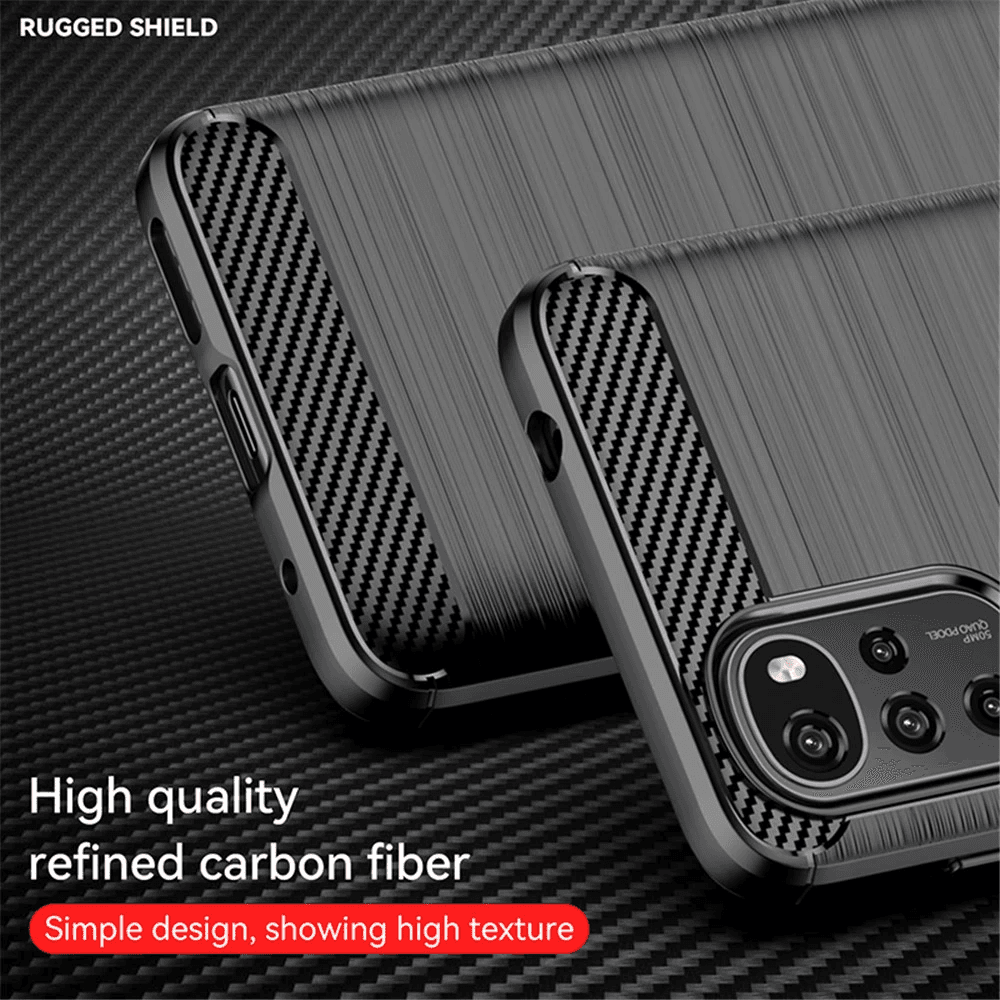Techsuit Karbon Silikon Motorola Moto G22 Černý - náhled 5