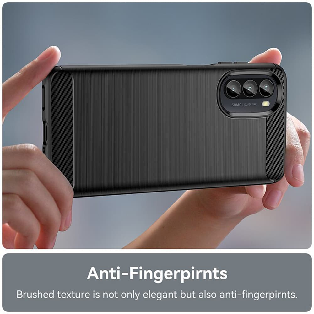 Techsuit karbon silikon Motorola Moto G52 4G Moto G82 5G černý - náhled 5