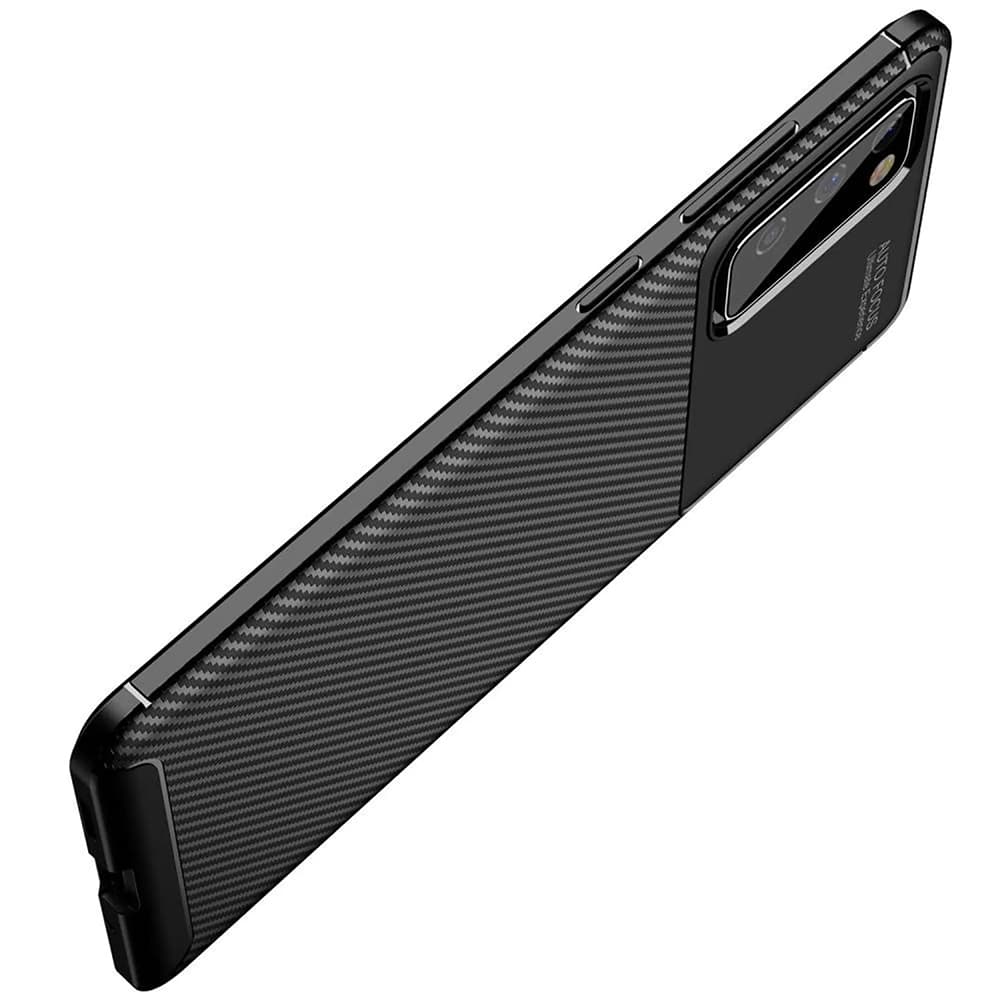 Techsuit CarbonFiber kryt Samsung Galaxy S20 FE 5G Black - náhled 5