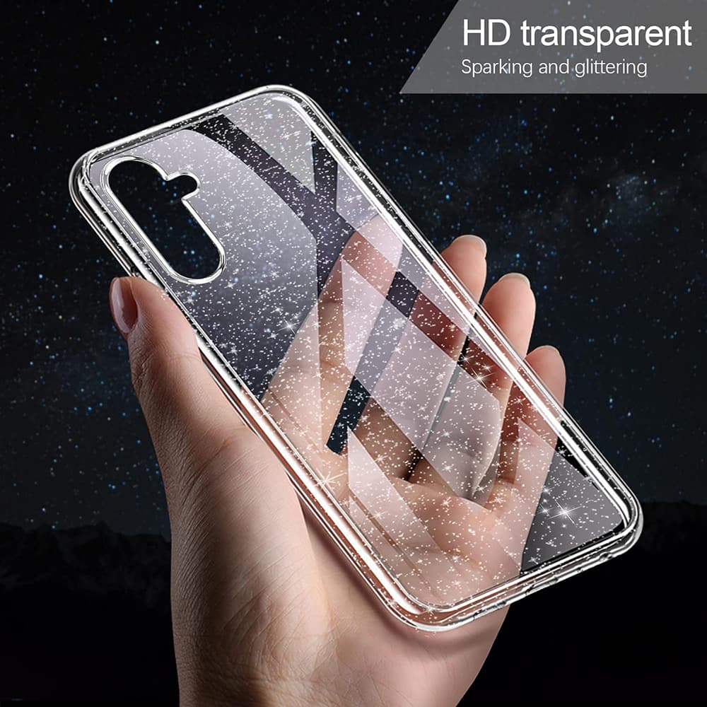 Techsuit SparkleSkin Series Samsung Galaxy A54 Clear - náhled 5