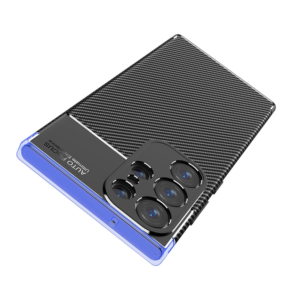 Techsuit CarbonFiber Samsung Galaxy S23 Ultra Black - náhled 5