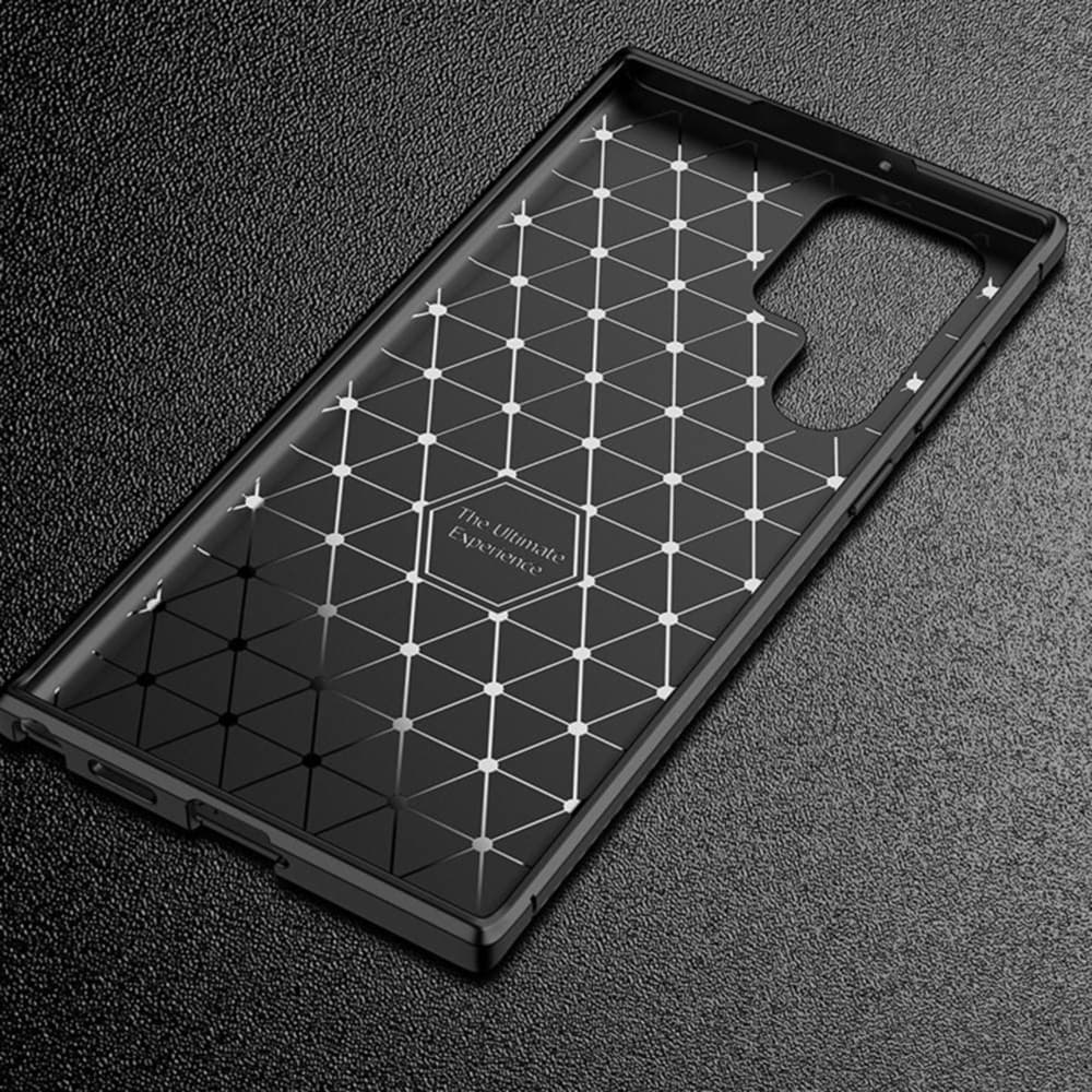 Techsuit CarbonFiber Samsung Galaxy S22 Ultra 5G černý - náhled 5