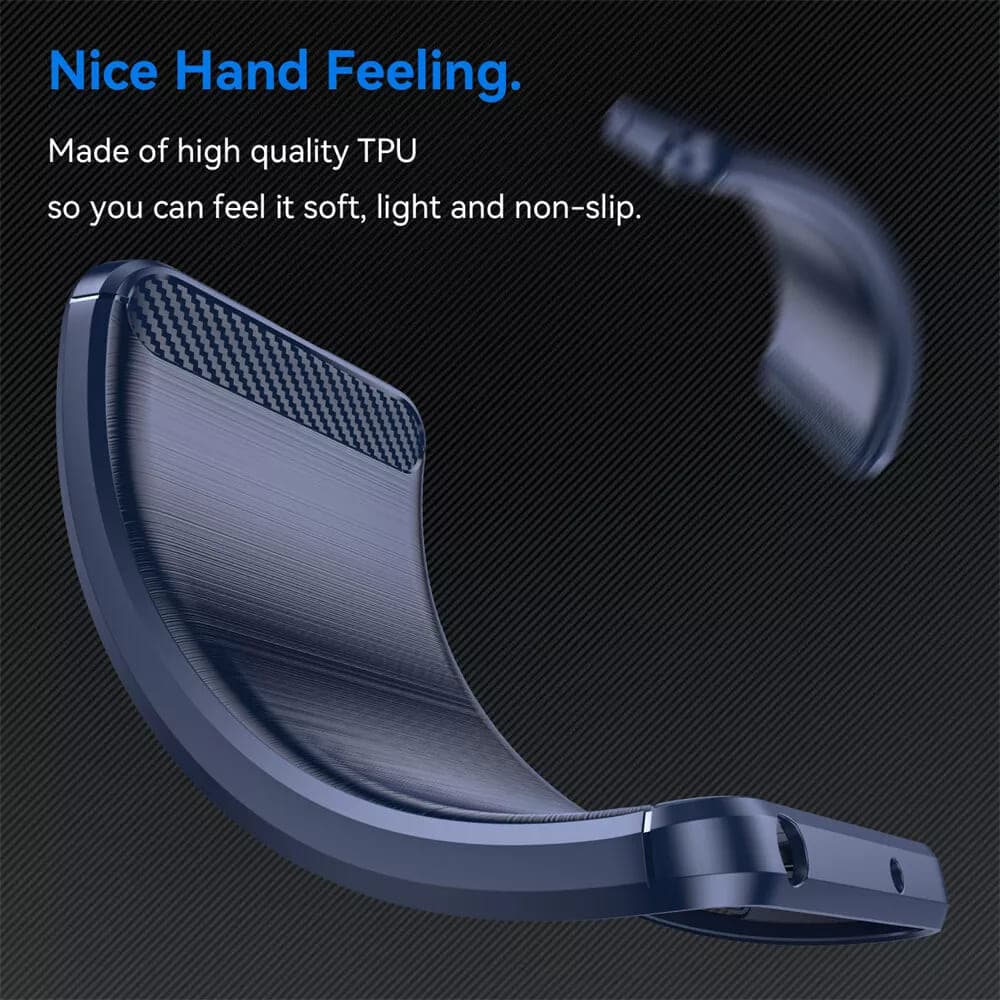 Techsuit Carbon Silicone pouzdro Samsung Galaxy A55 5G Blue - náhled 5