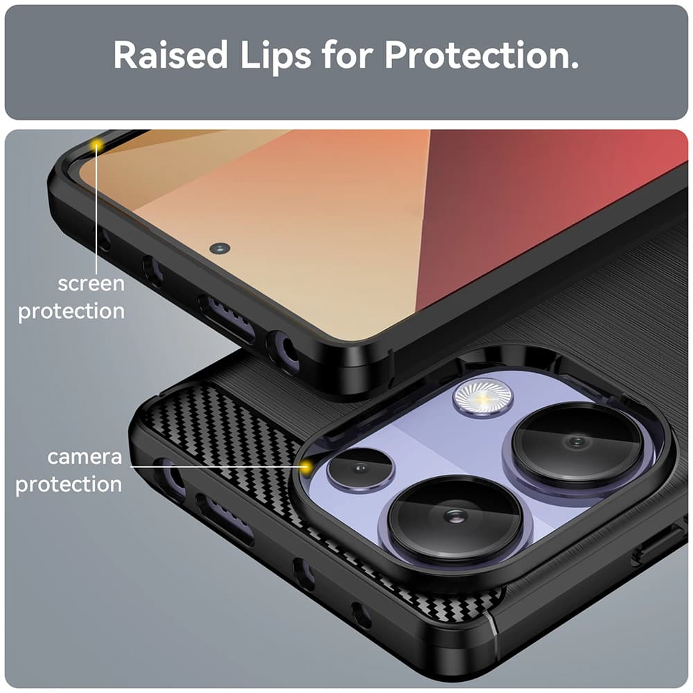 Techsuit CarbonSilicone Redmi Note13Pro4G PocoM6Pro4G modrá - náhled 5