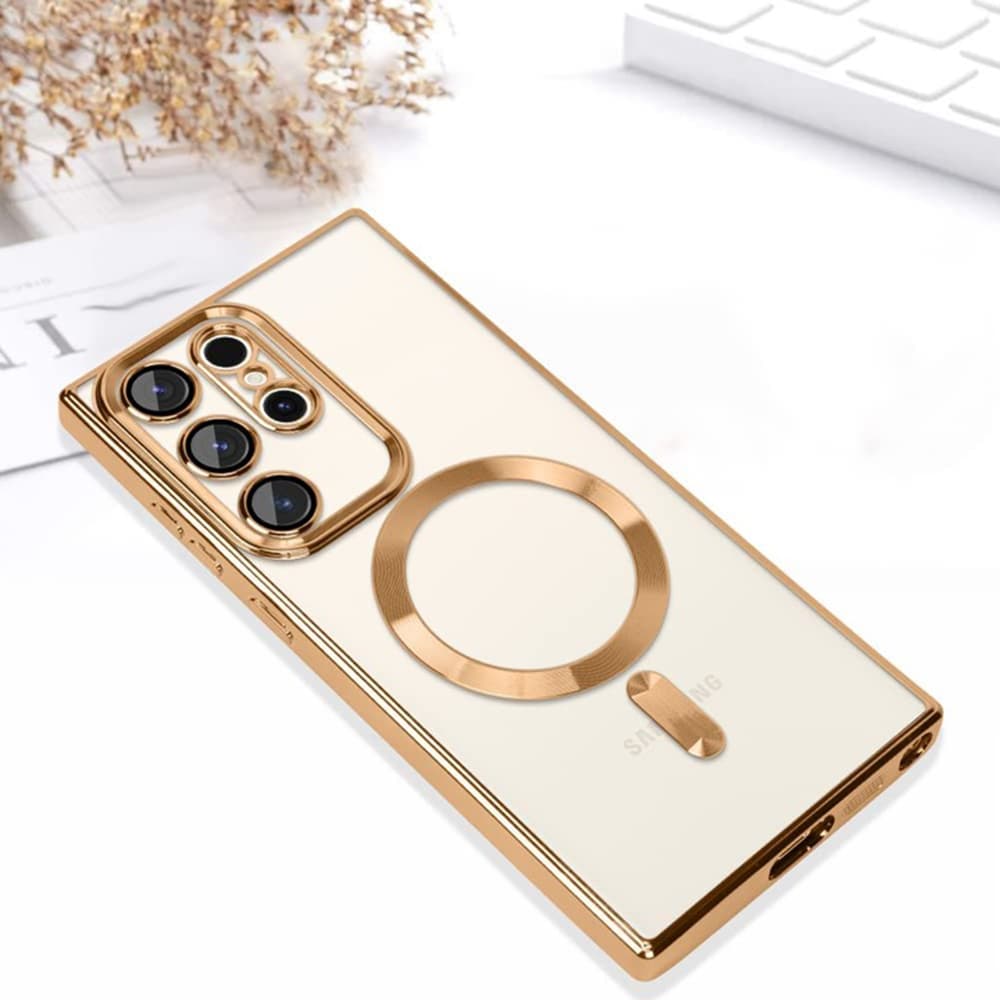 Techsuit Luxusní Křišťál MagSafe Samsung Galaxy S22 Ultra 5G Černý - náhled 5
