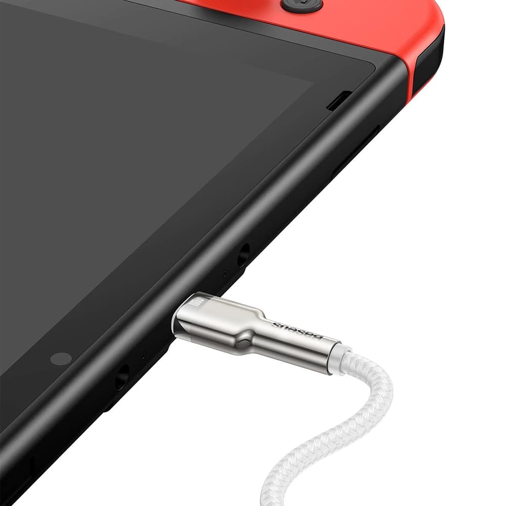 Baseus Datový kabel Cafule Series Metal CATJK-C02 Type-C 100W 1m Bílý - náhled 5