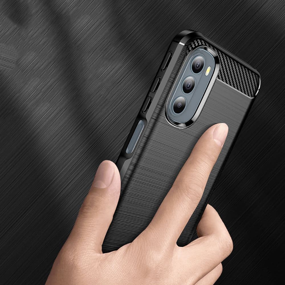 Techsuit Karbon Silikon Moto G31 4G Moto G41 4G Black - náhled 5