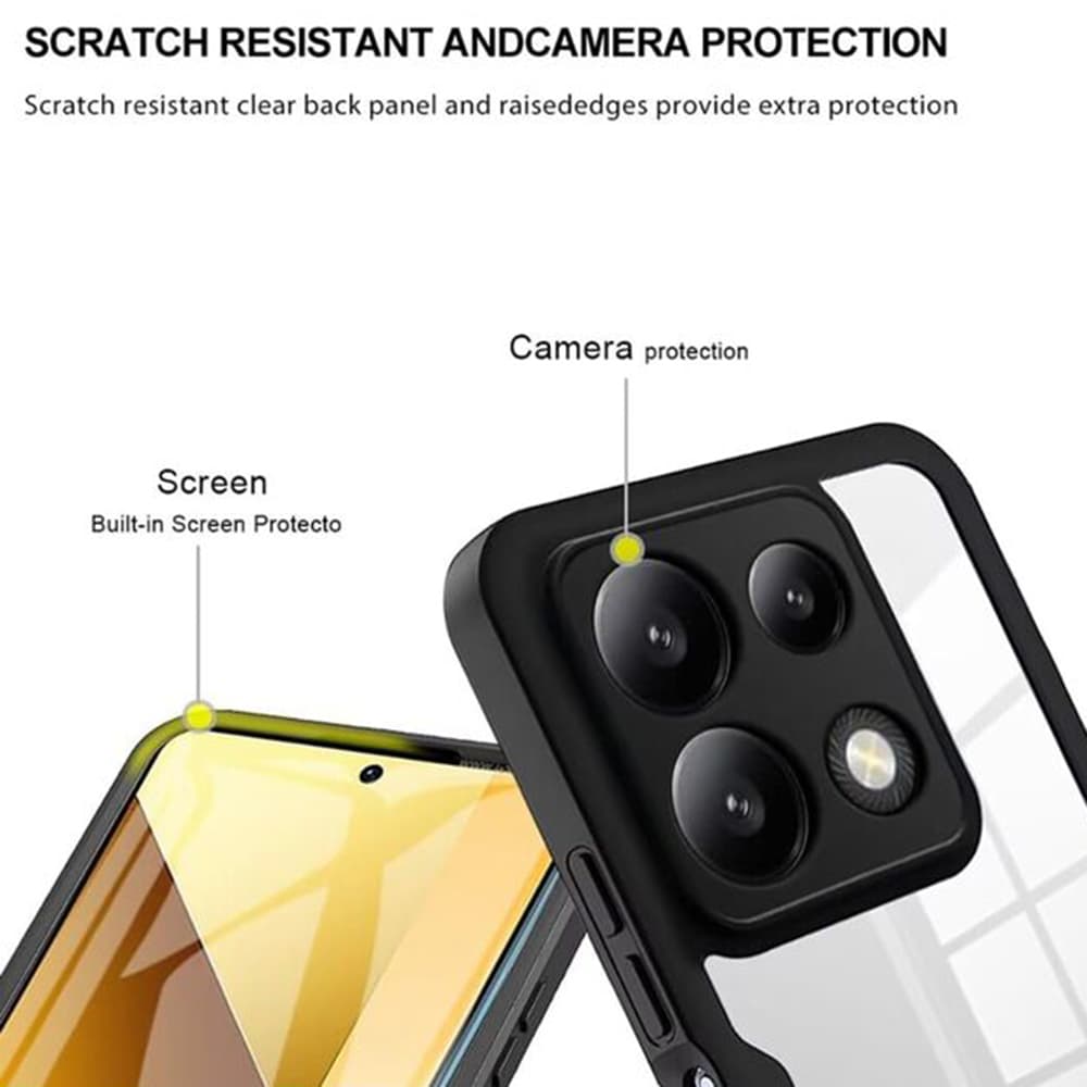 Techsuit ColorVerse 360 Series Screen Protector Xiaomi Poco X6 Pro Black - náhled 5